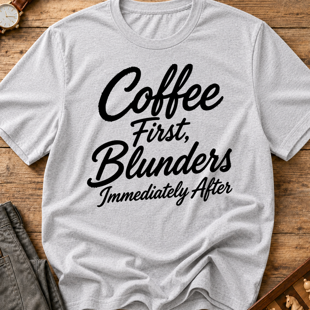 Coffee First Blunders Immediately After T-Shirt