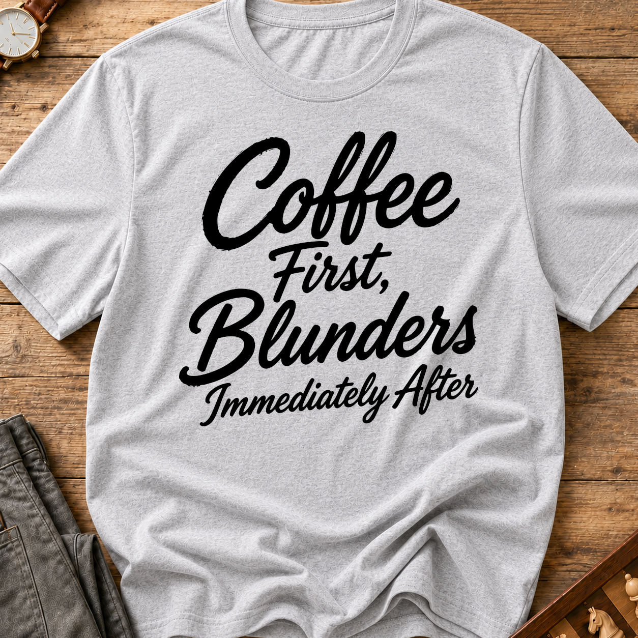 Coffee First Blunders Immediately After T-Shirt