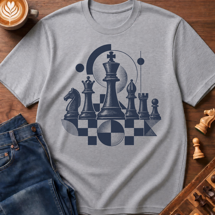 Geometric Chess Ensemble T-Shirt