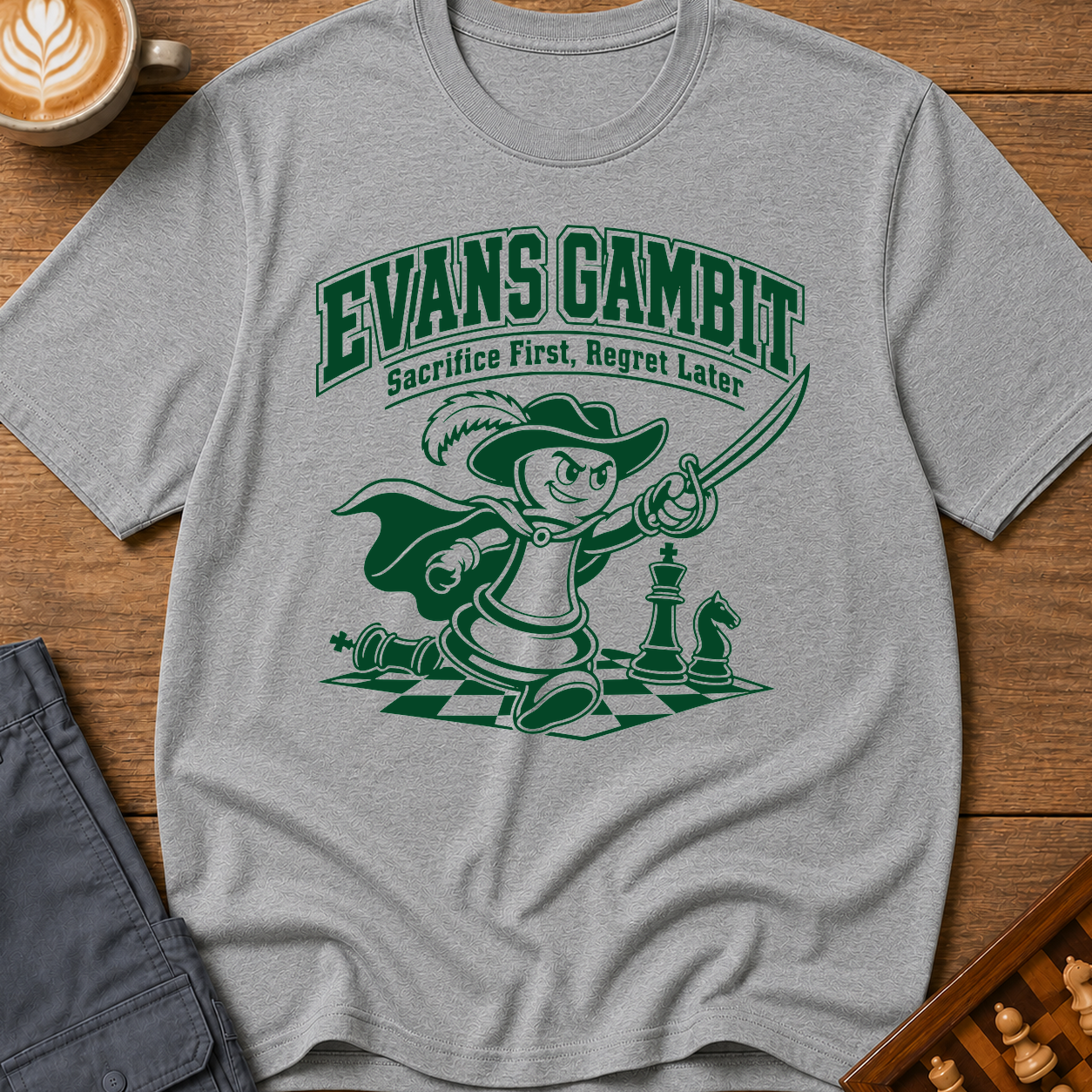 Evans Gambit Musketeer T-Shirt