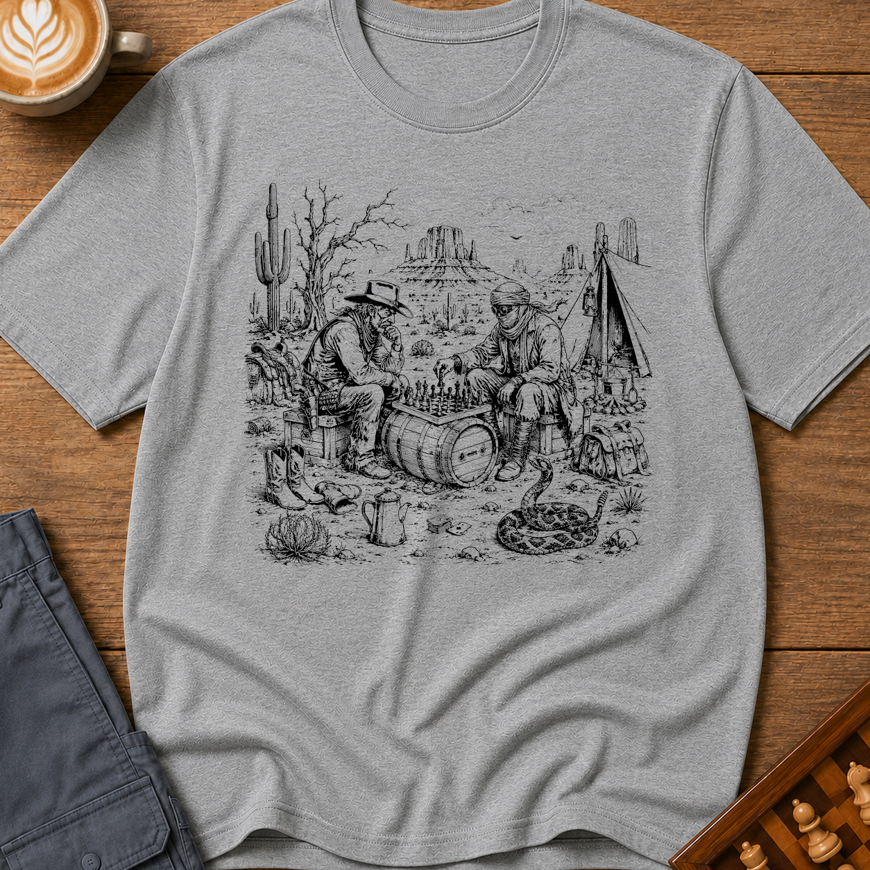 Wild West Chess T-Shirt