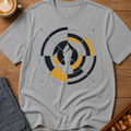 Swiss Geometric Diagonal Arc T-Shirt