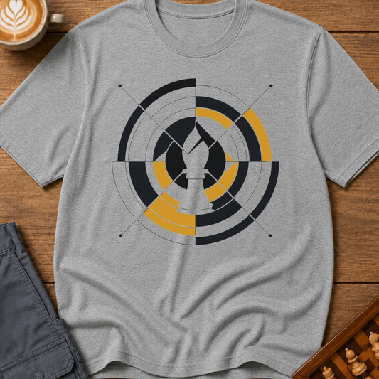 Swiss Geometric Diagonal Arc T-Shirt