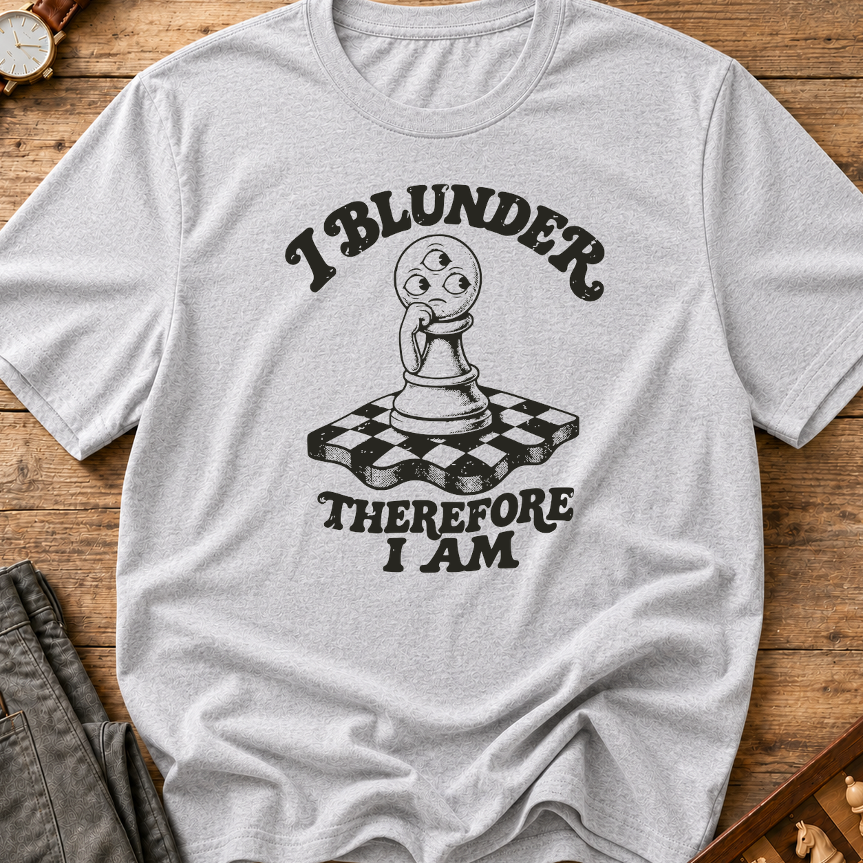 I Blunder Therefore I Am T-Shirt