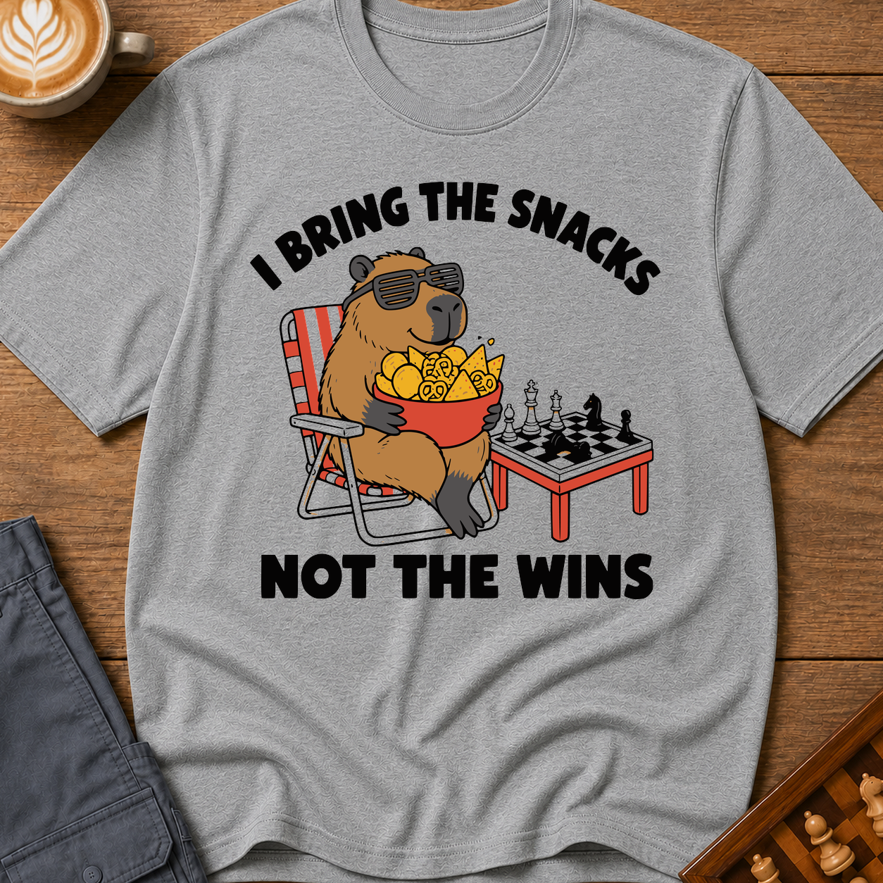 I Bring The Snacks Not The Wins T-Shirt