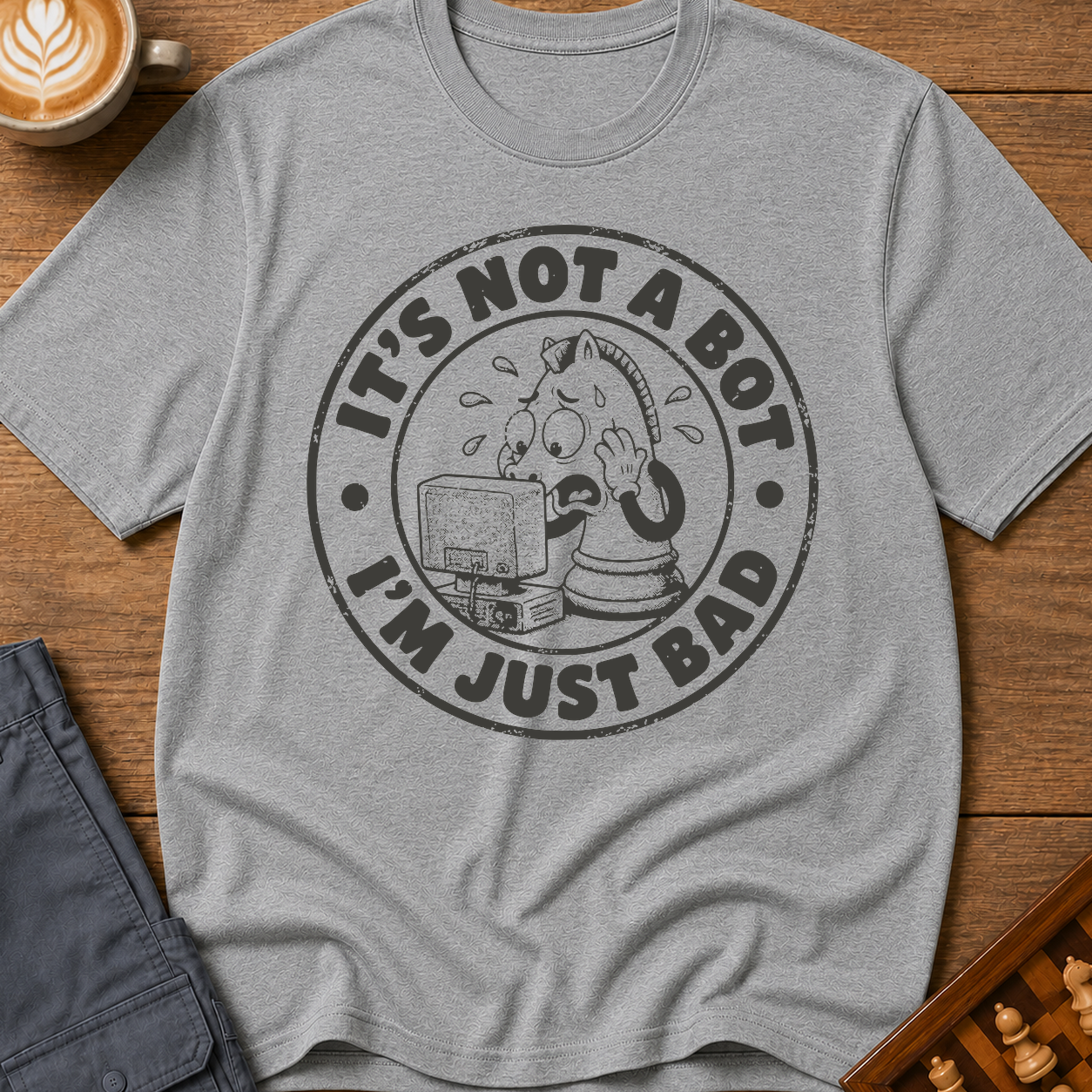 Not A Bot Just Bad T-Shirt