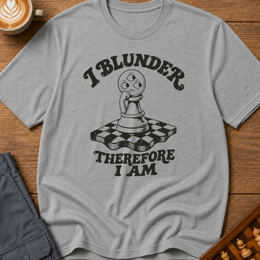 I Blunder Therefore I Am T-Shirt
