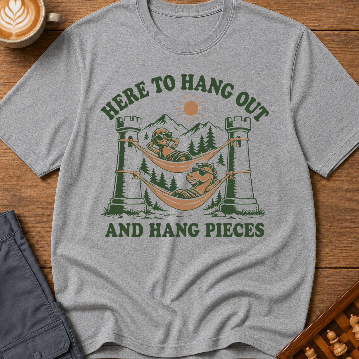 Here To Hang Out And Hang Pieces T-Shirt