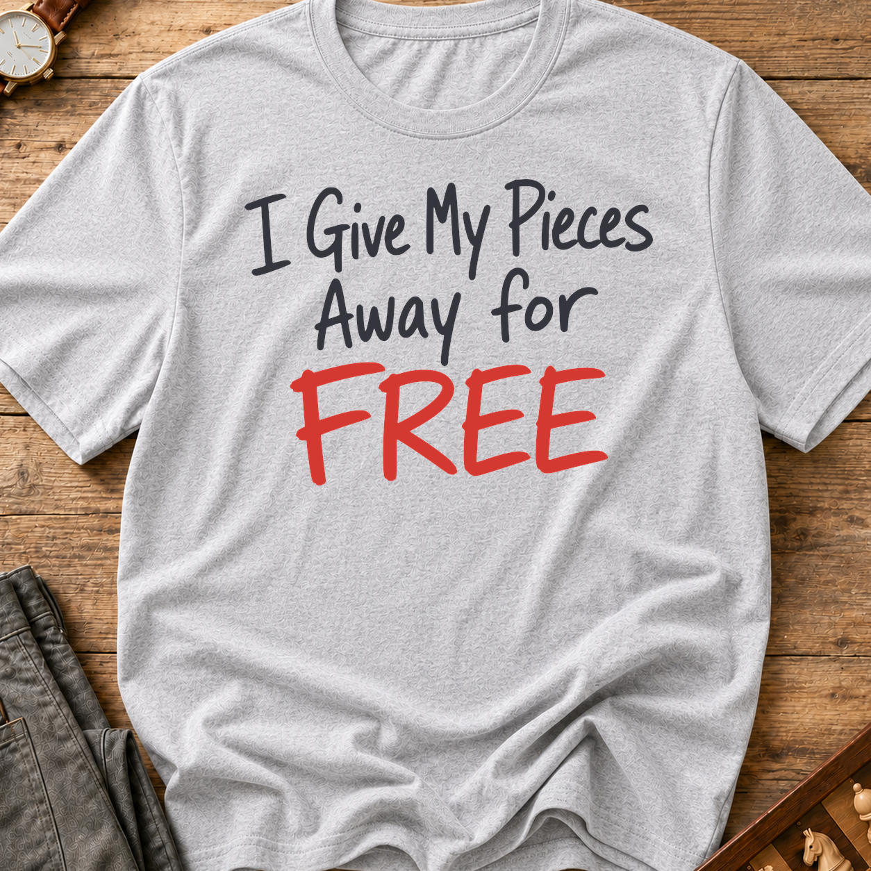 I Give My Pieces Away Free T-Shirt