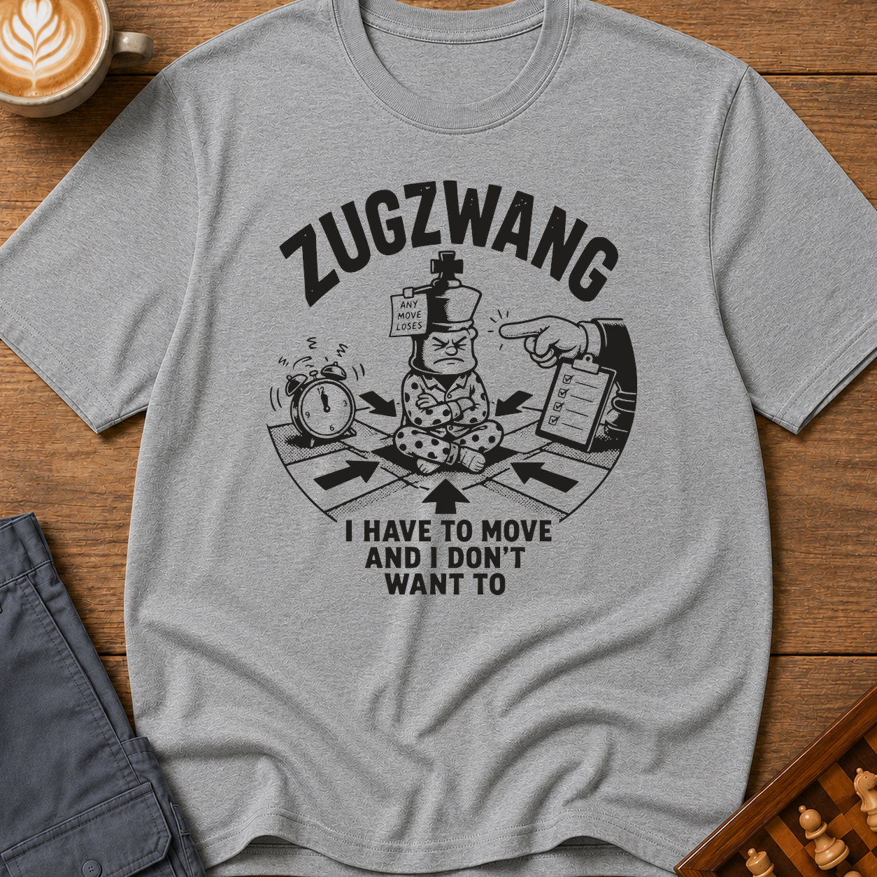Zugzwang I Have To Move And I Don't Want To T-Shirt
