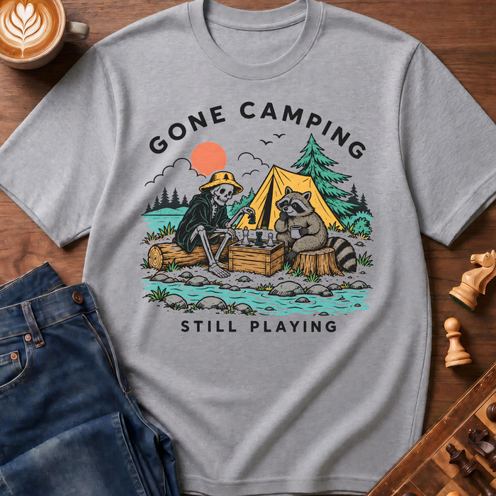 Still Playing Camping T-Shirt