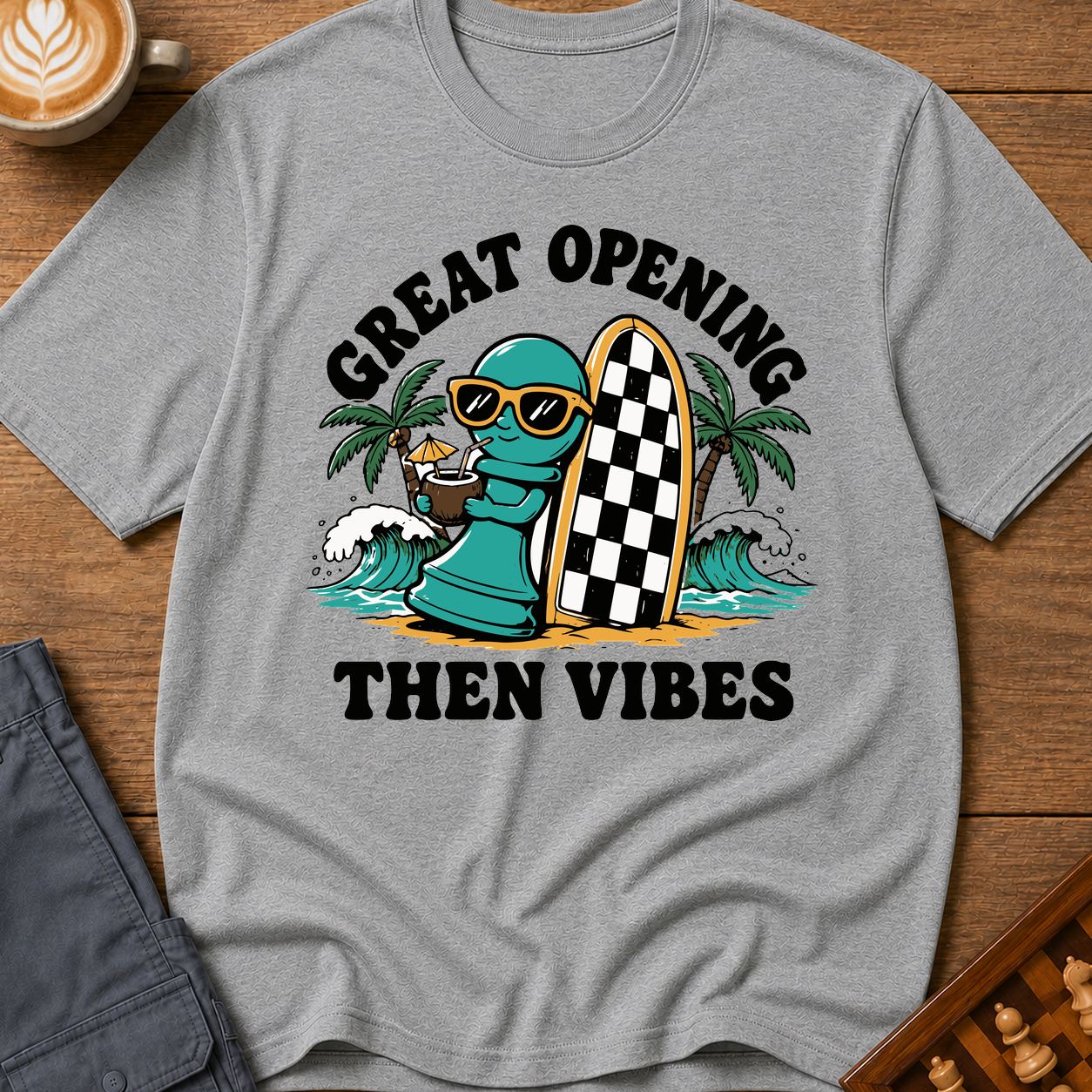 Beach Day Chess Piece T-Shirt