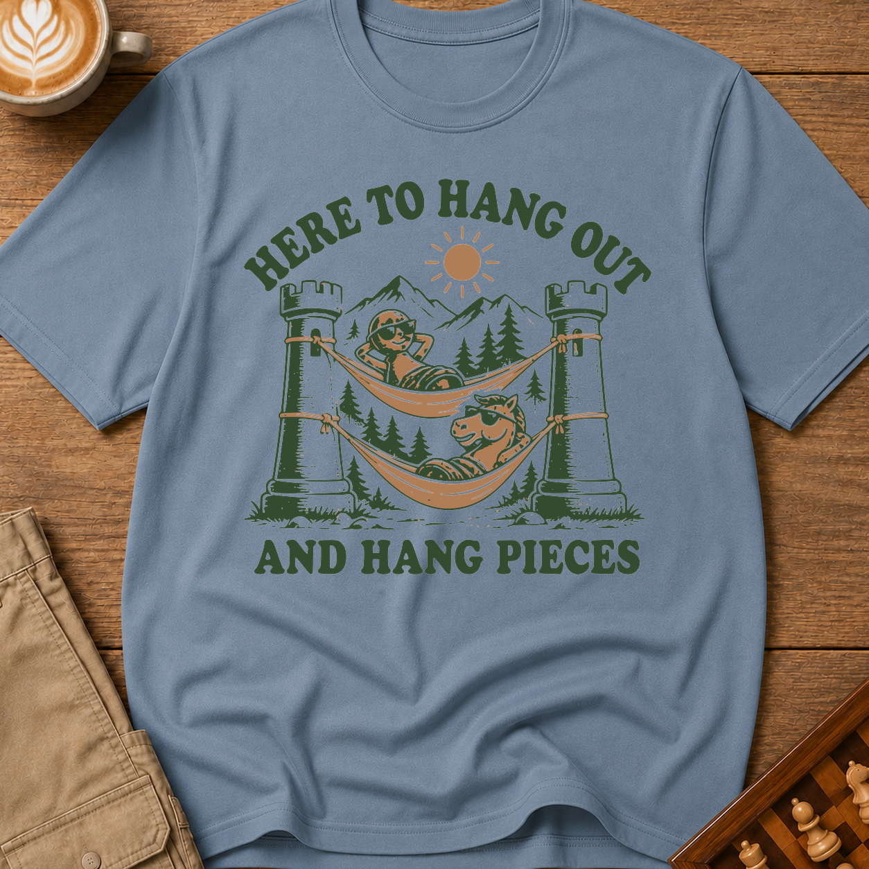 Here To Hang Out And Hang Pieces T-Shirt