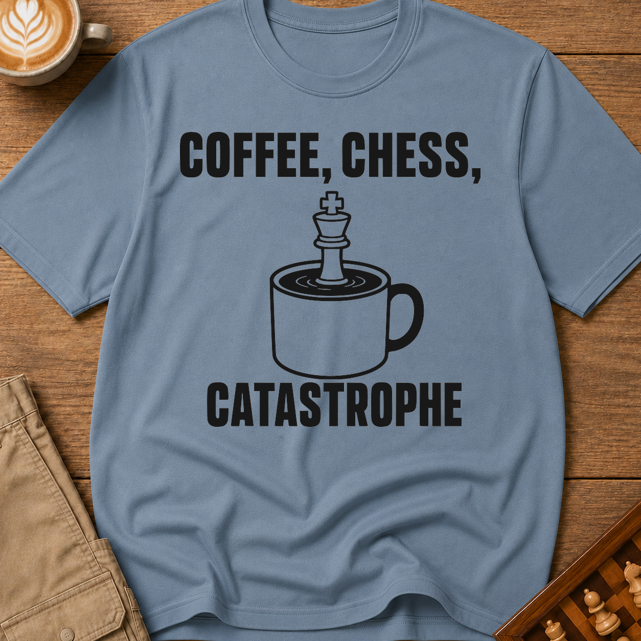 Coffee Chess Catastrophe T-Shirt