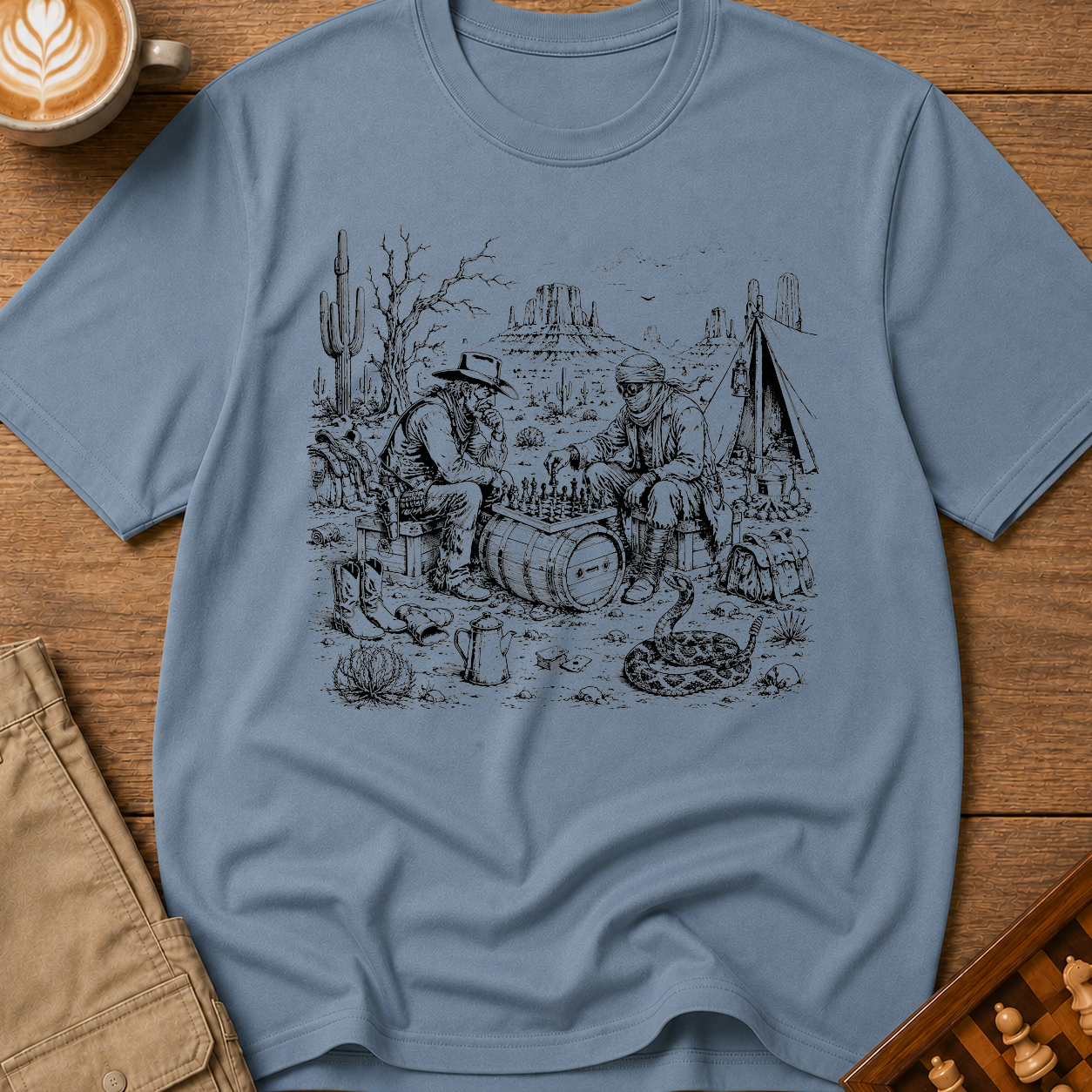 Wild West Chess T-Shirt