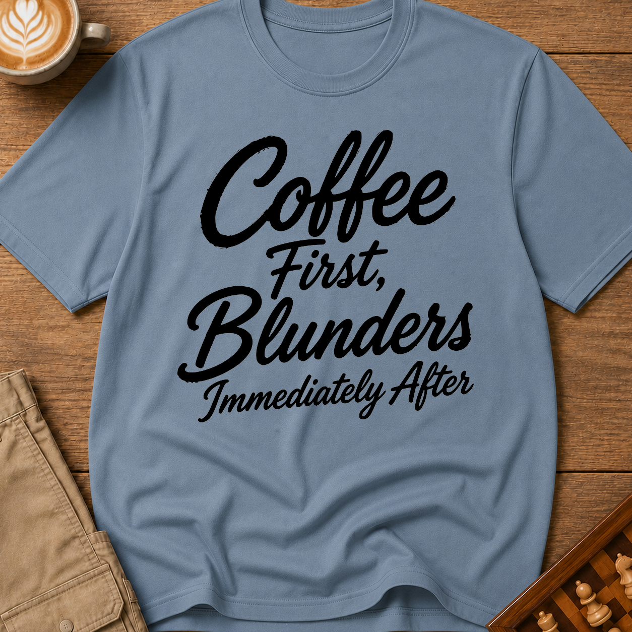 Coffee First Blunders Immediately After T-Shirt