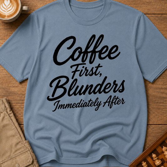 Coffee First Blunders Immediately After T-Shirt