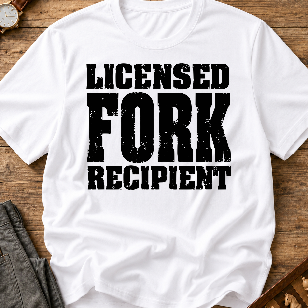 Licensed Fork Recipient T-Shirt