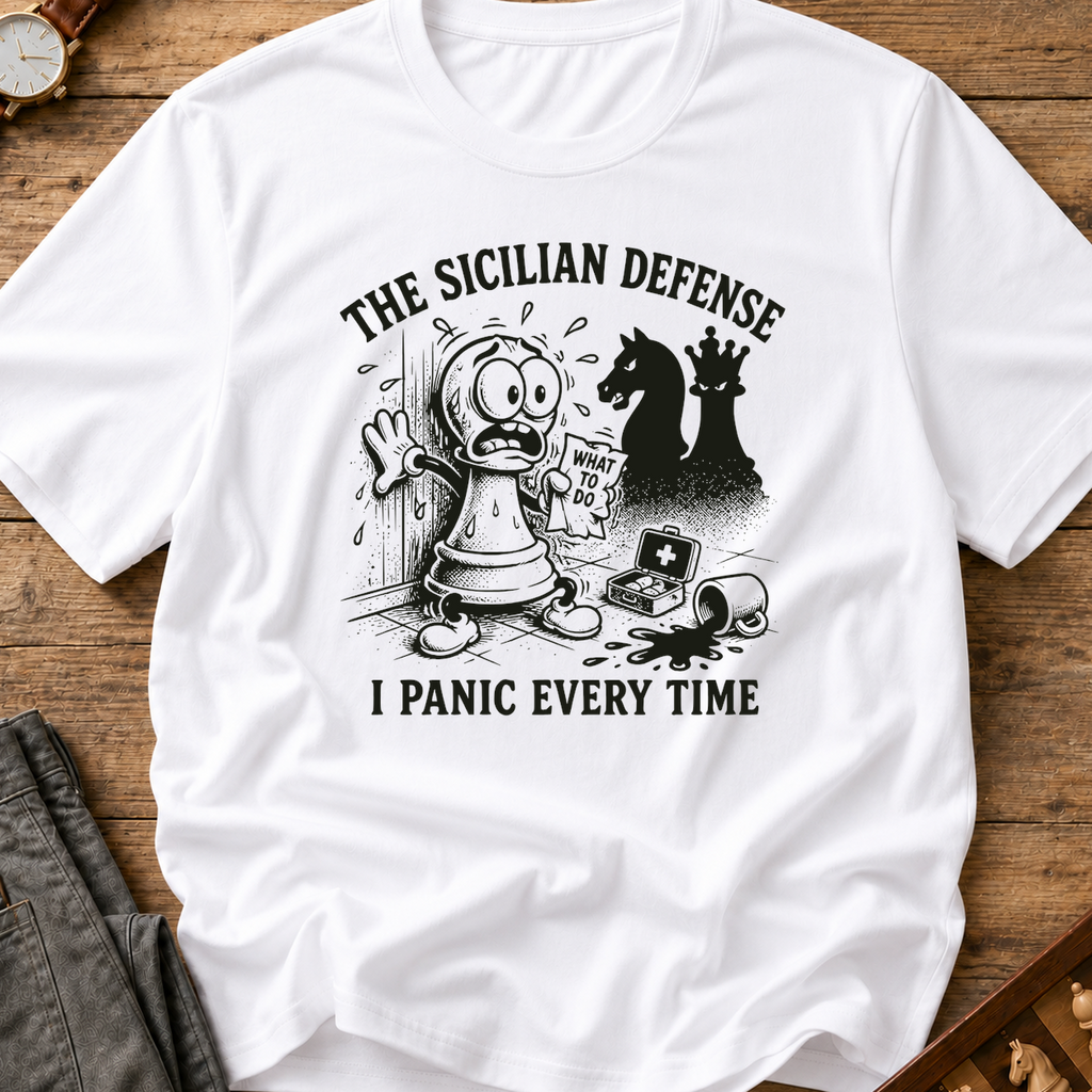 The Sicilian Defense I Panic Every Time II T-Shirt