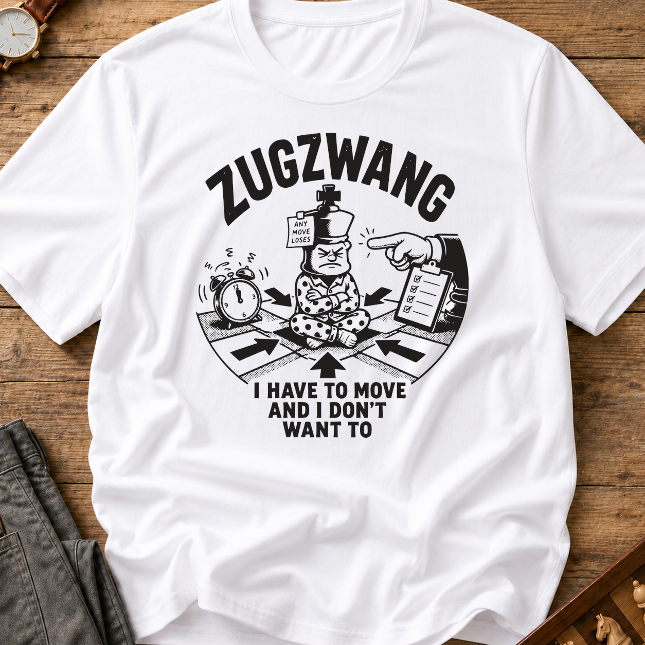 Zugzwang I Have To Move And I Don't Want To T-Shirt