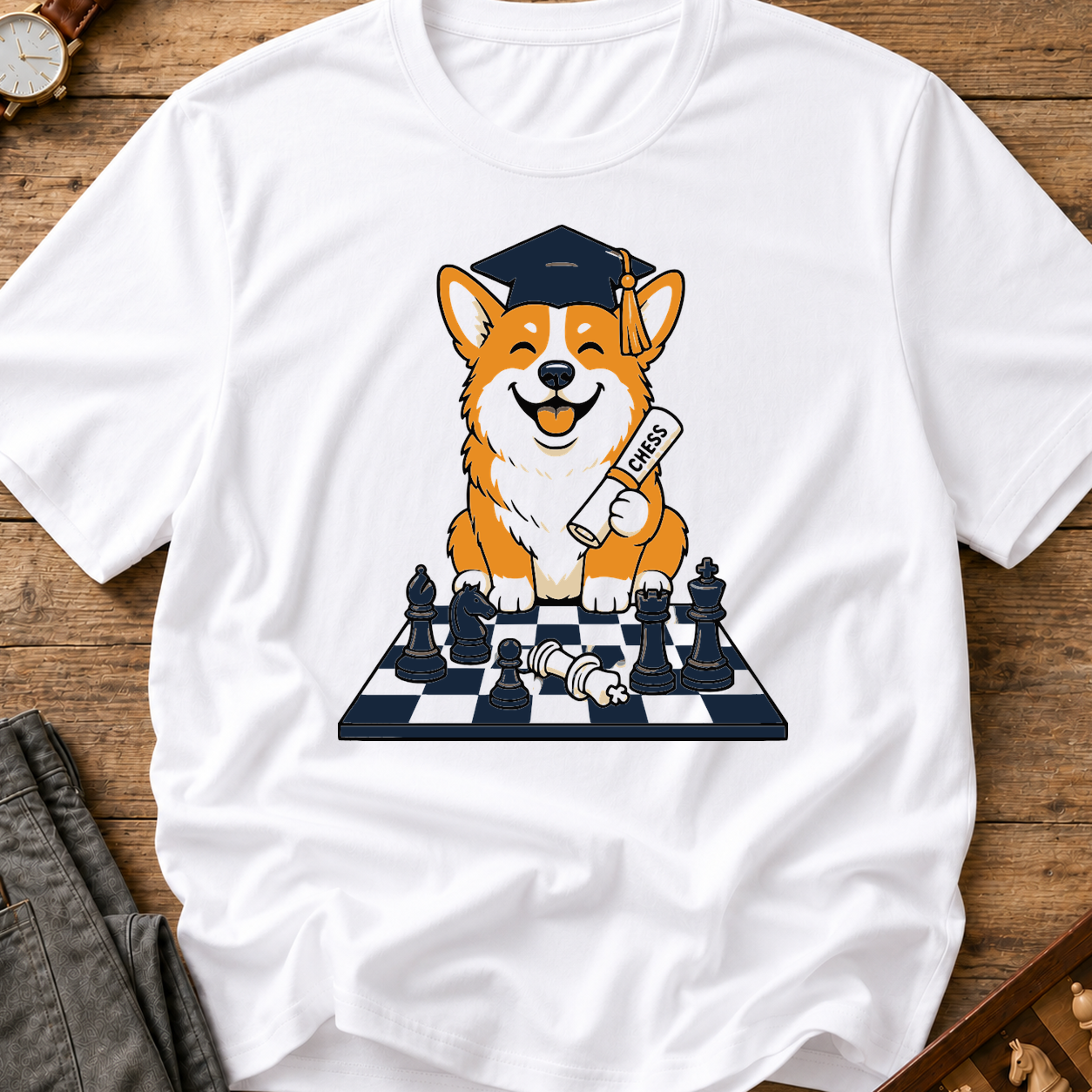 Gangster Corgi T-Shirt