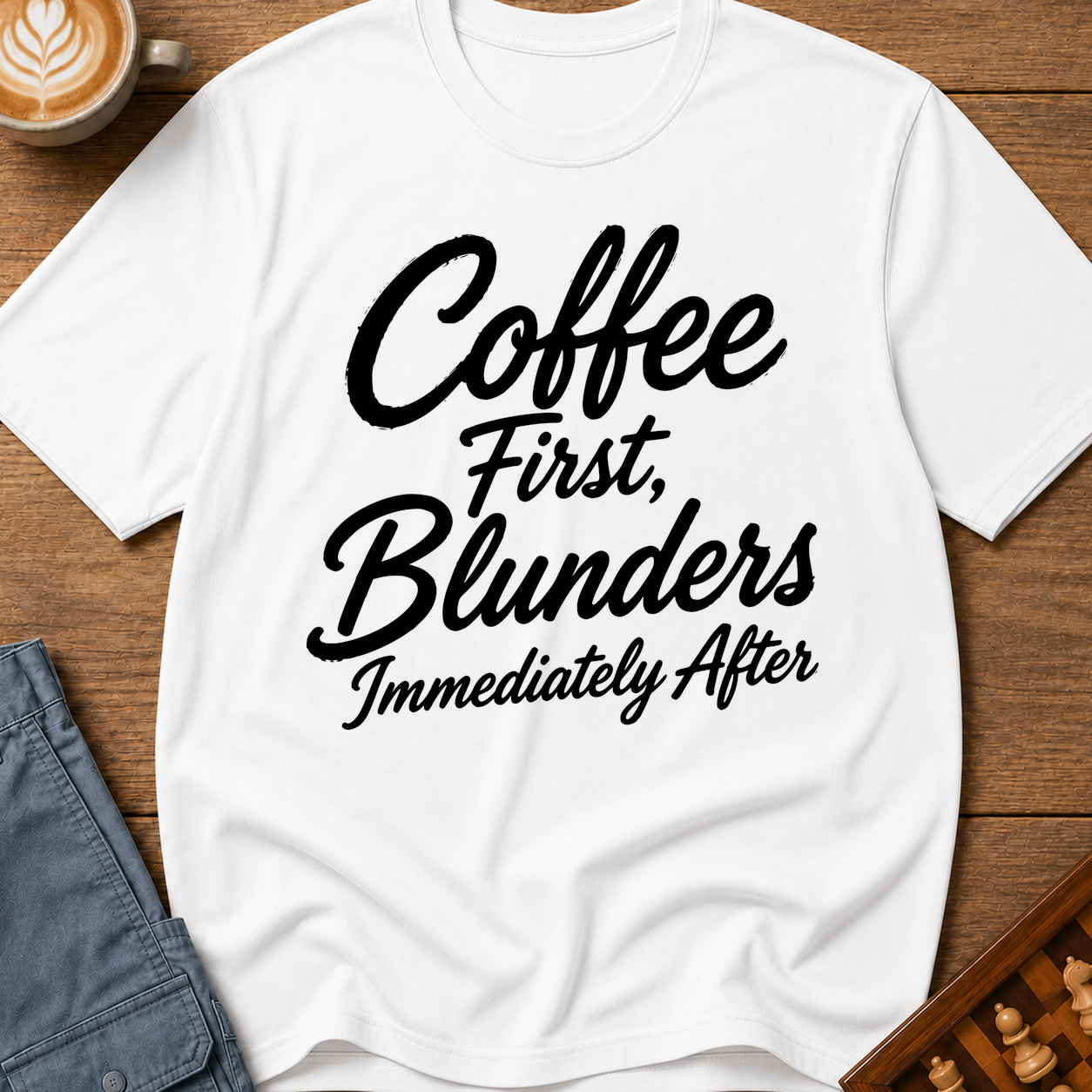 Coffee First Blunders Immediately After T-Shirt
