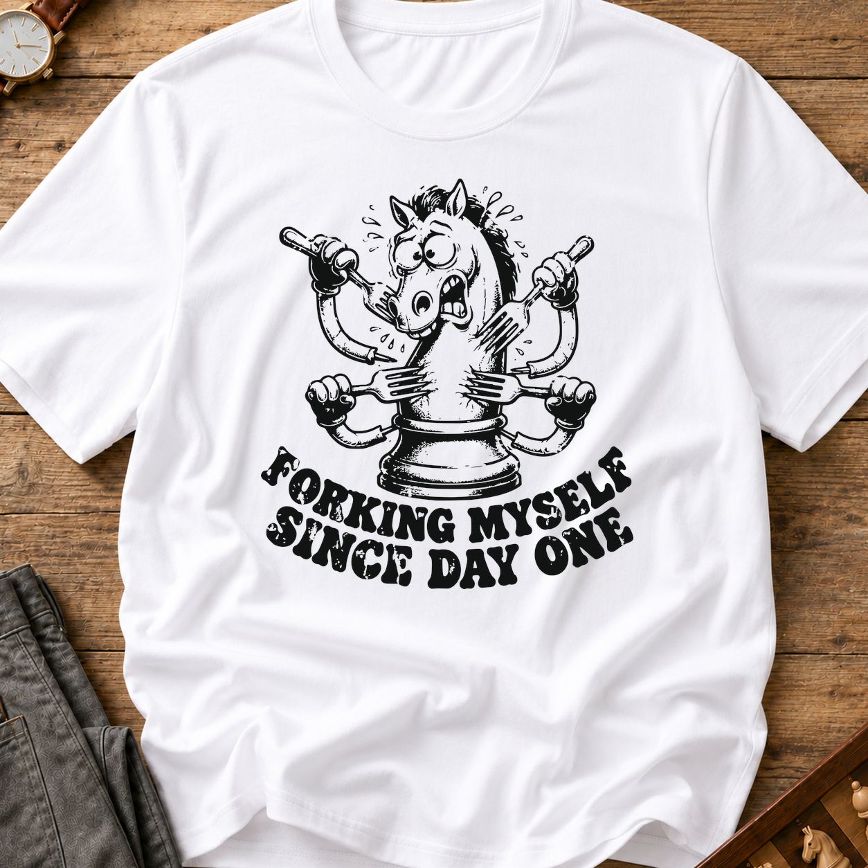 Forking Myself Since Day One T-Shirt