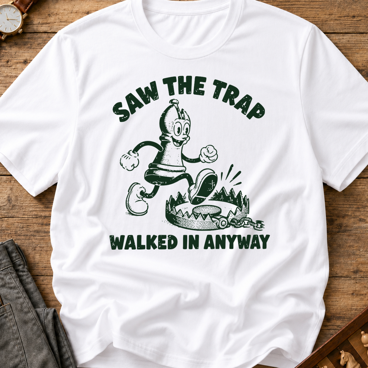 Saw The Trap Walked In Anyway T-Shirt