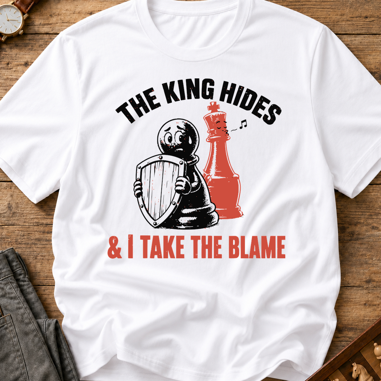 The King Hides I Take Blame T-Shirt