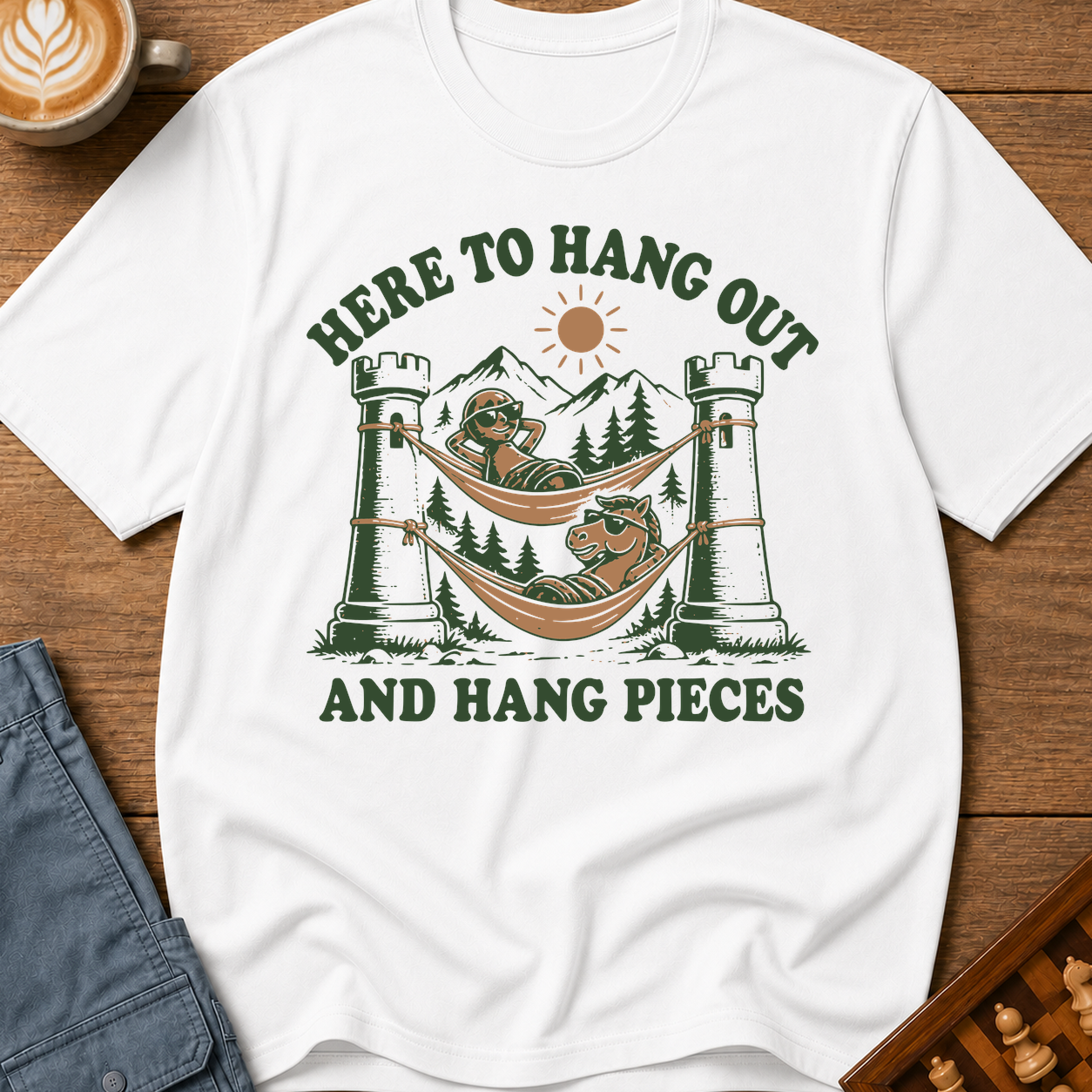 Here To Hang Out And Hang Pieces T-Shirt