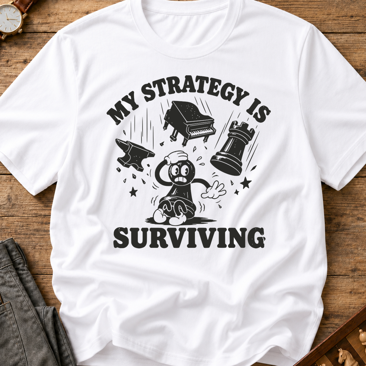 My Strategy Is Surviving T-Shirt