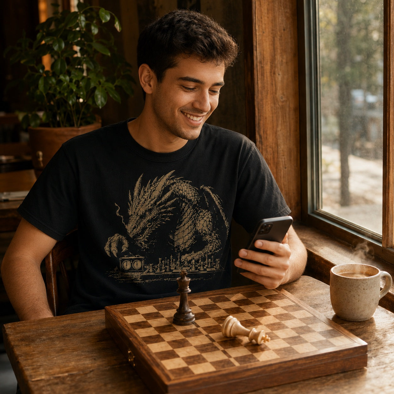 Blunder Club chess players wearing original tees